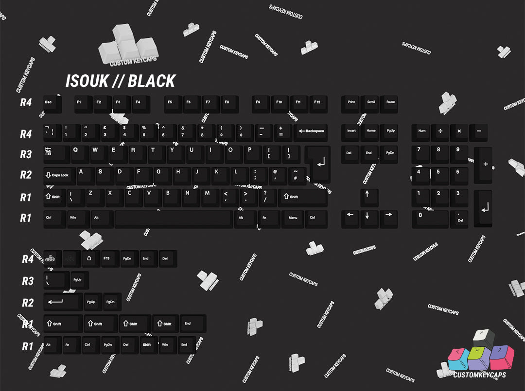 ISOUK // Black Keycaps