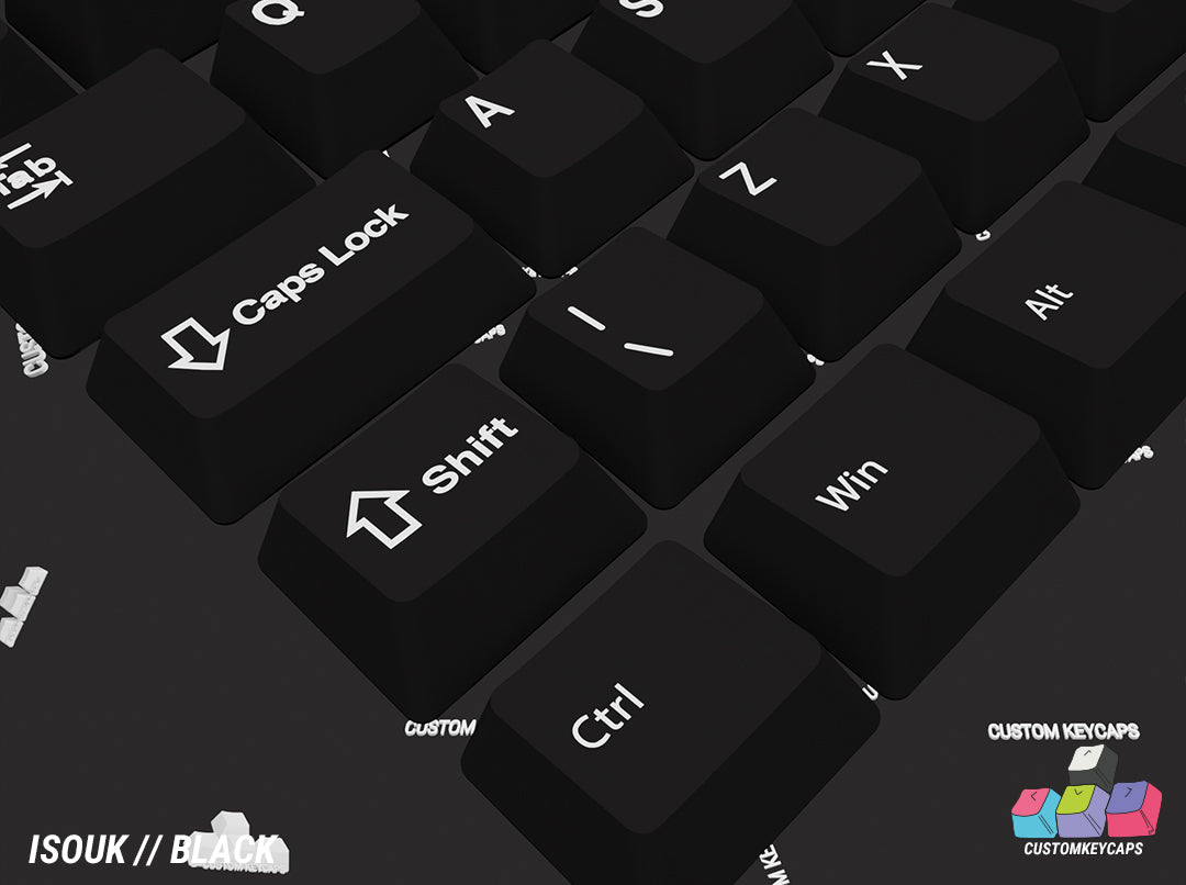 ISOUK // Black Keycaps