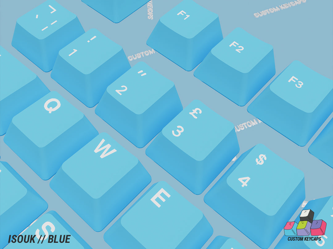 ISOUK // Blue Keycaps