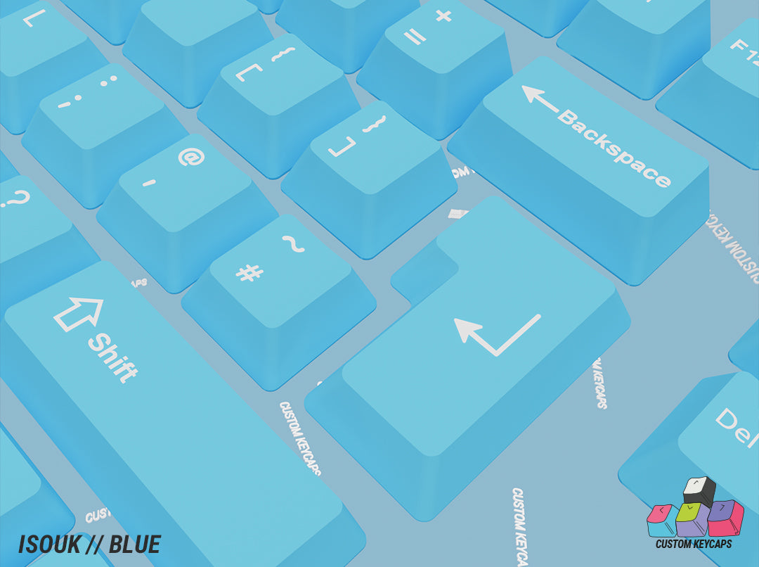 ISOUK // Blue Keycaps