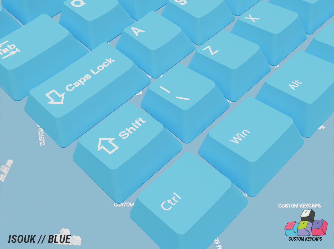 ISOUK // Blue Keycaps