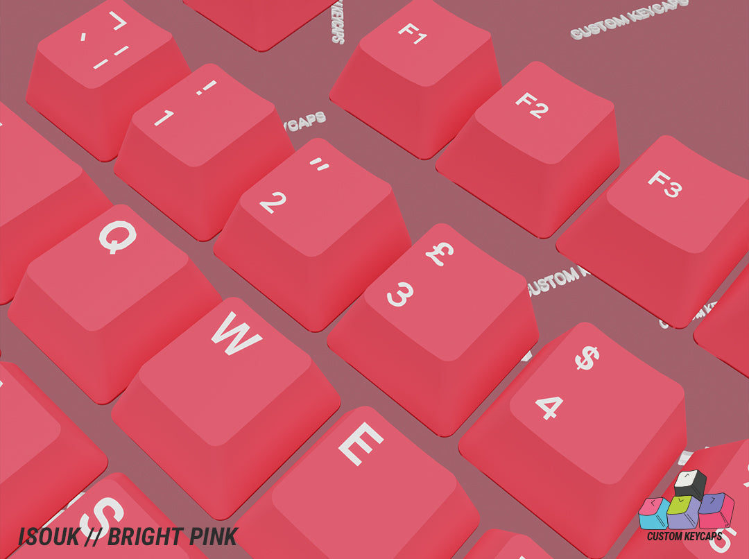 ISOUK // Bright Pink Keycaps