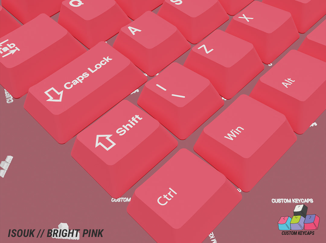 ISOUK // Bright Pink Keycaps
