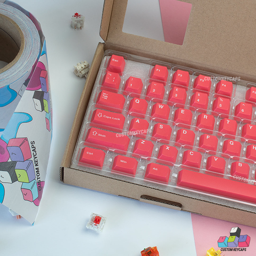 ISOUK // Bright Pink Keycaps