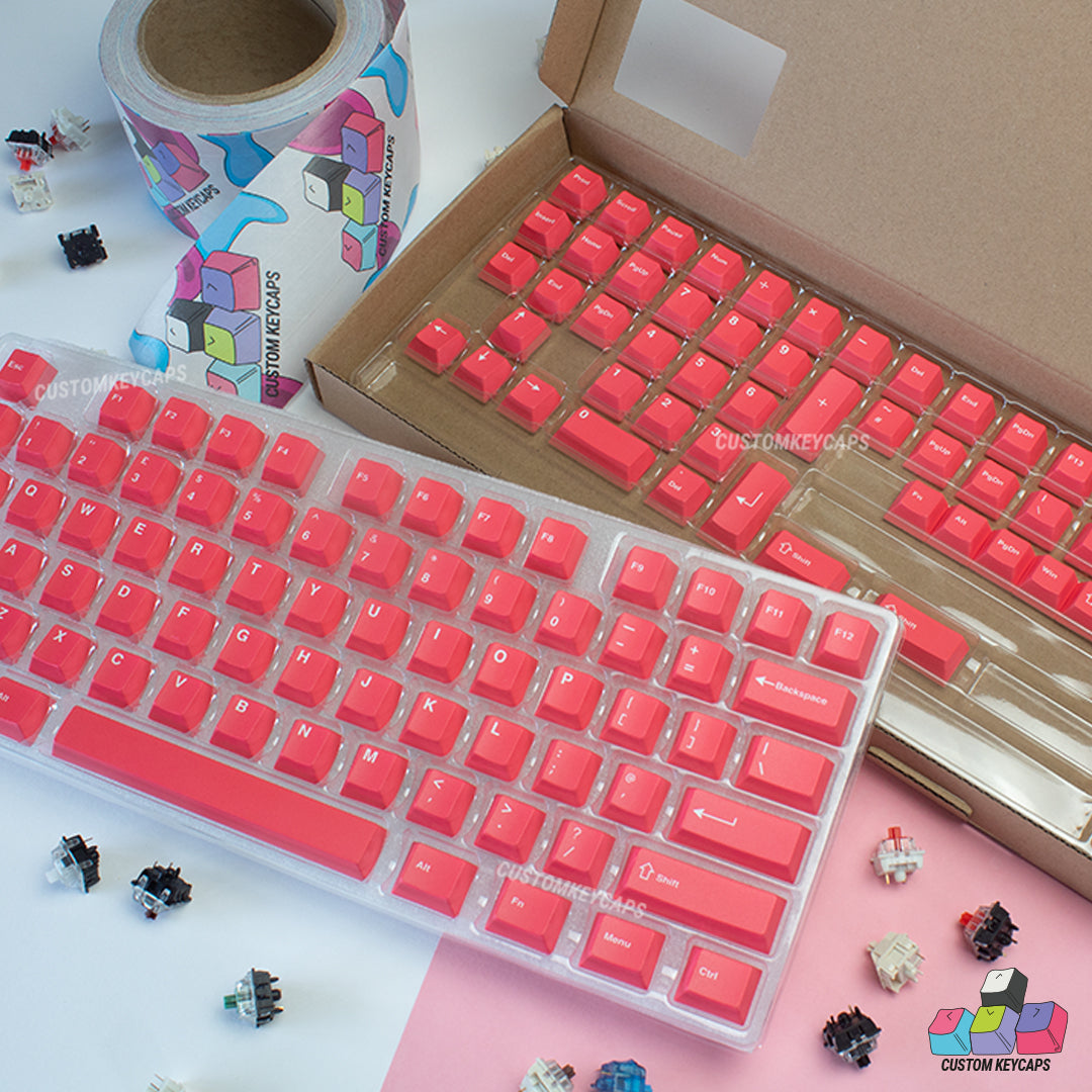 ISOUK // Bright Pink Keycaps