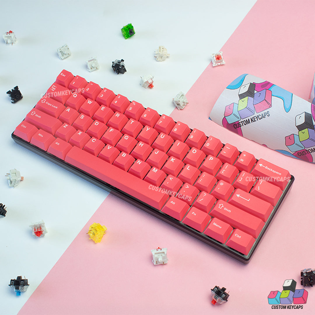 ISOUK // Bright Pink Keycaps