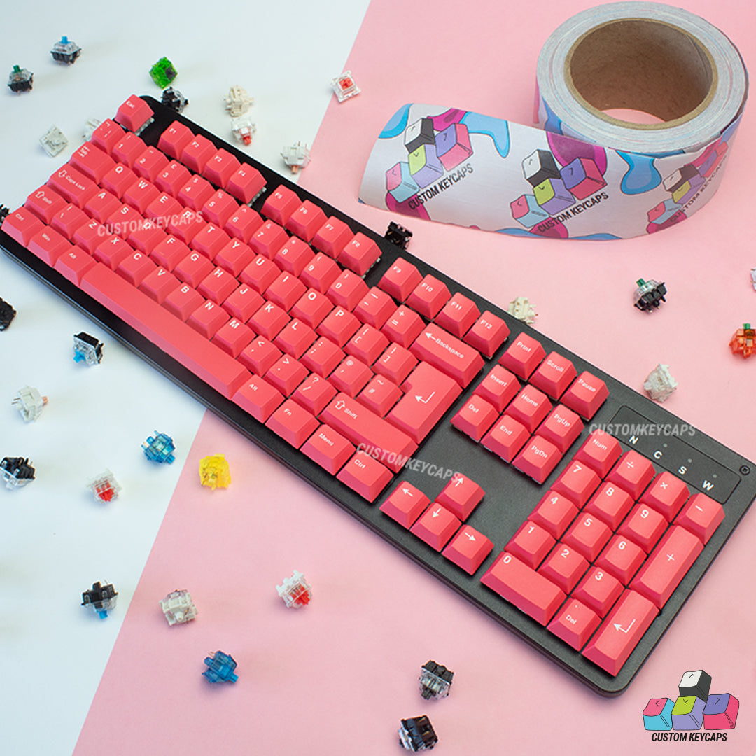 ISOUK // Bright Pink Keycaps