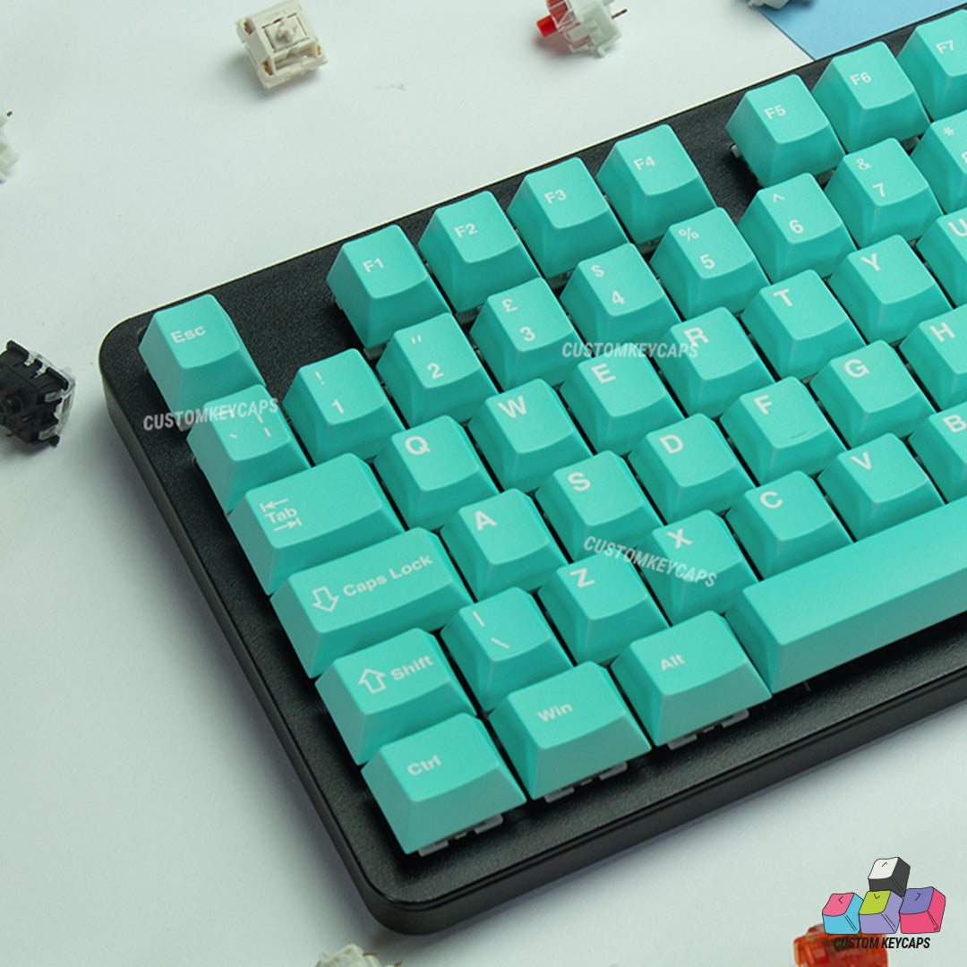 ISOUK // Cyan Keycaps