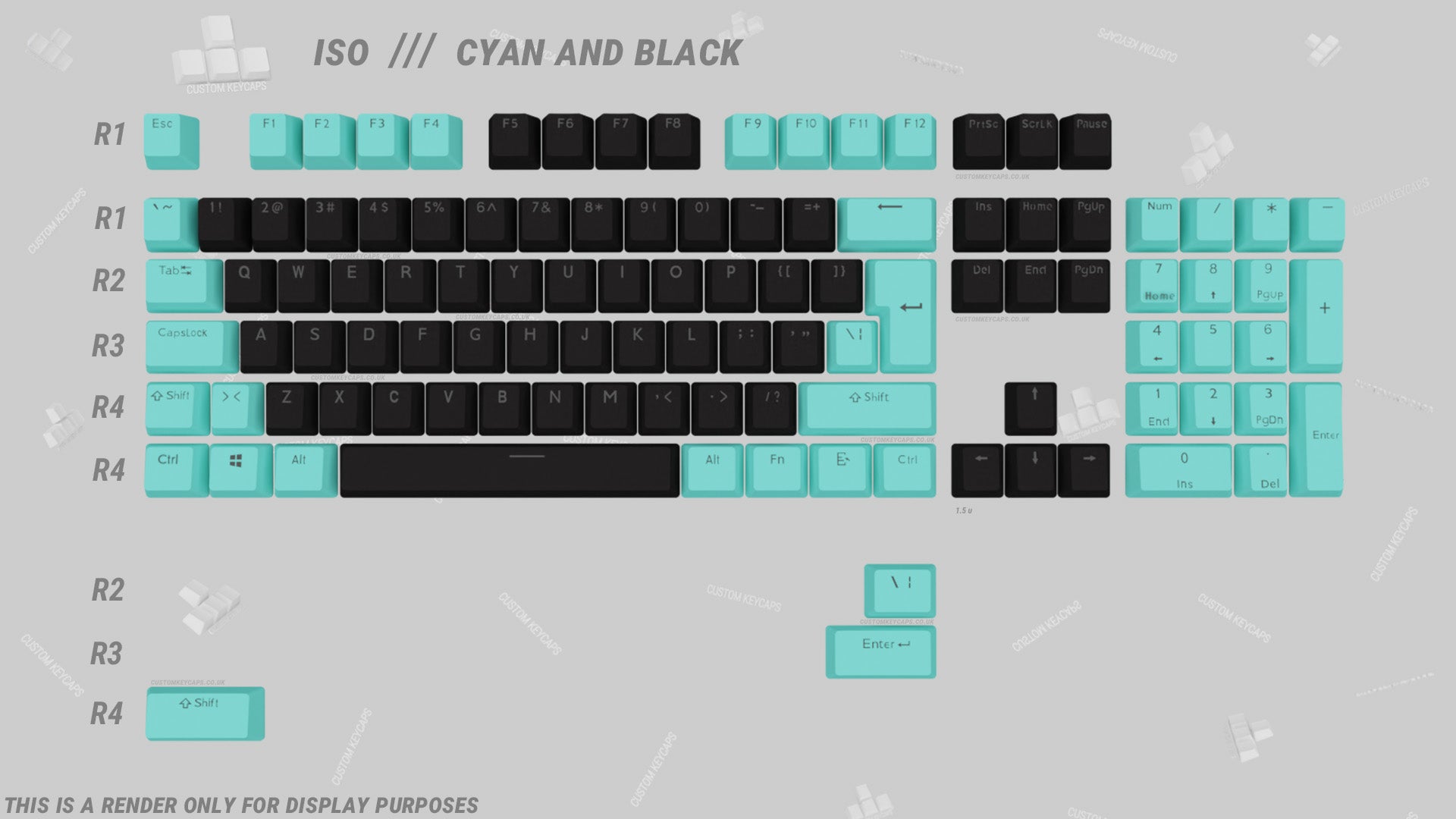 Koi Blossom Keycaps - PBT Keycaps Für 60% & 75% Tastaturen