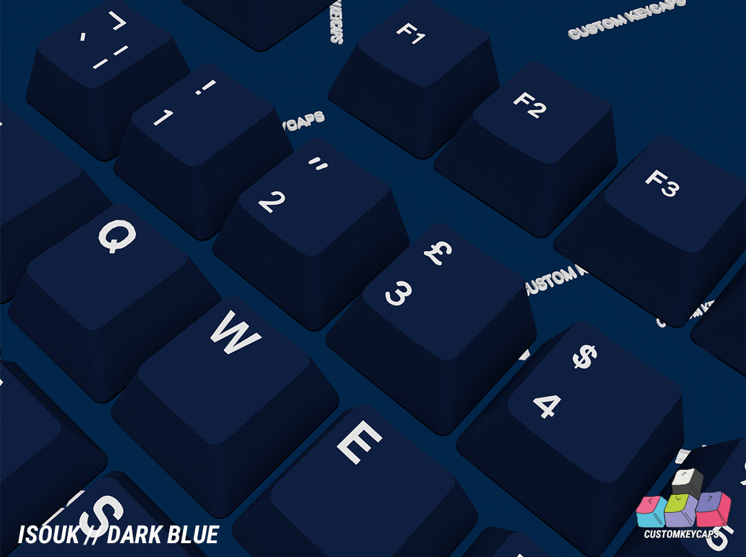 ISOUK // Dark Blue Keycaps