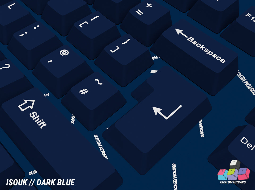 ISOUK // Dark Blue Keycaps