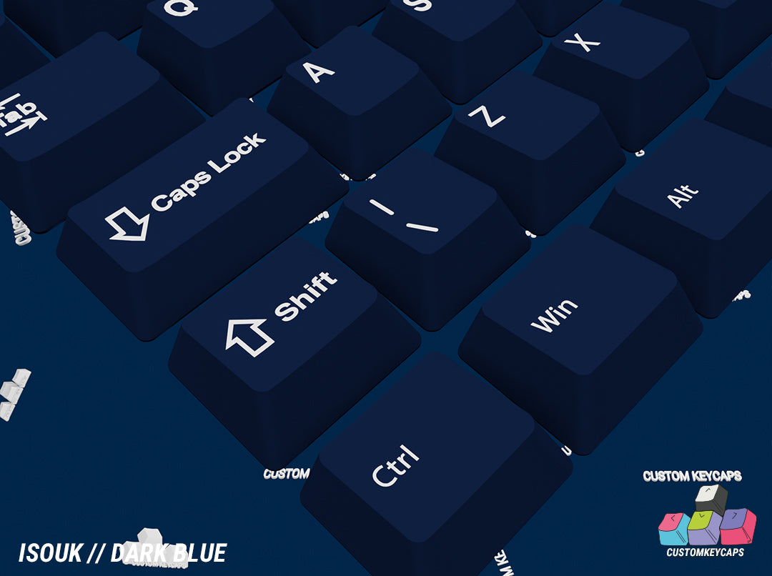 ISOUK // Dark Blue Keycaps