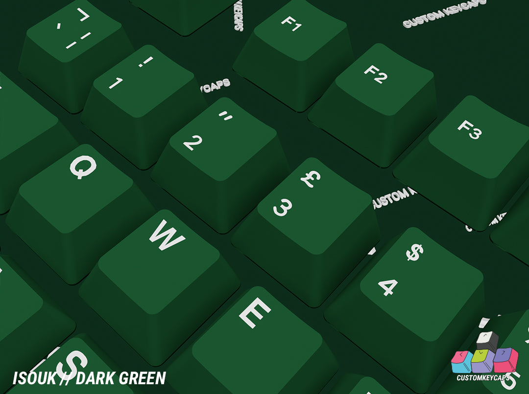 ISOUK // Dark Green Keycaps