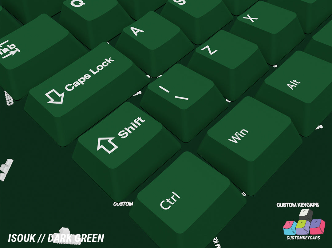 ISOUK // Dark Green Keycaps
