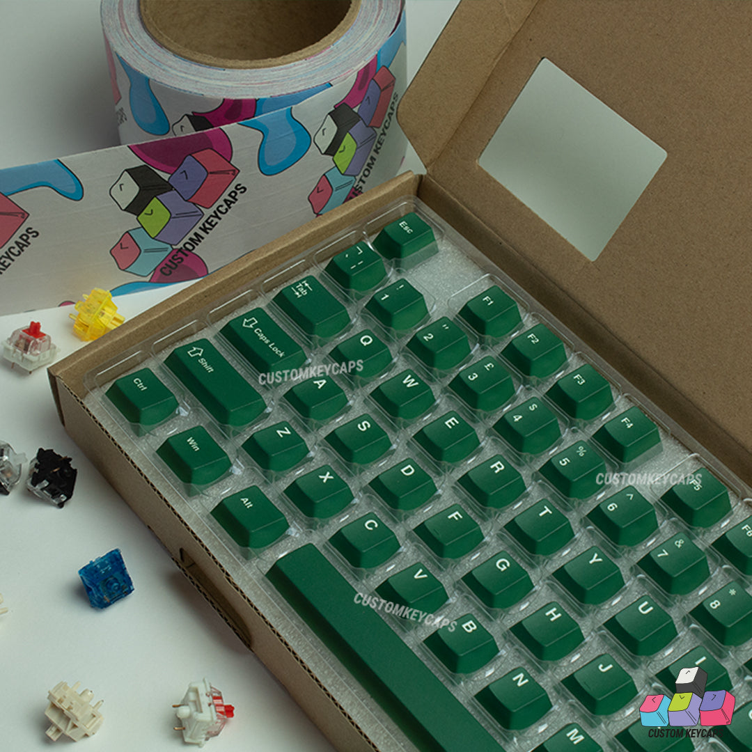 ISOUK // Dark Green Keycaps