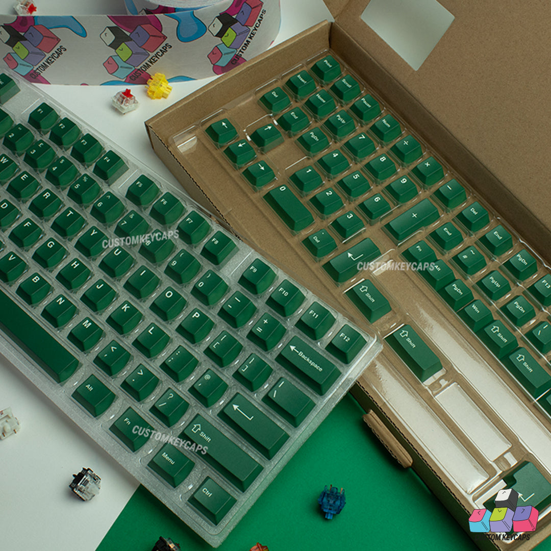 ISOUK // Dark Green Keycaps
