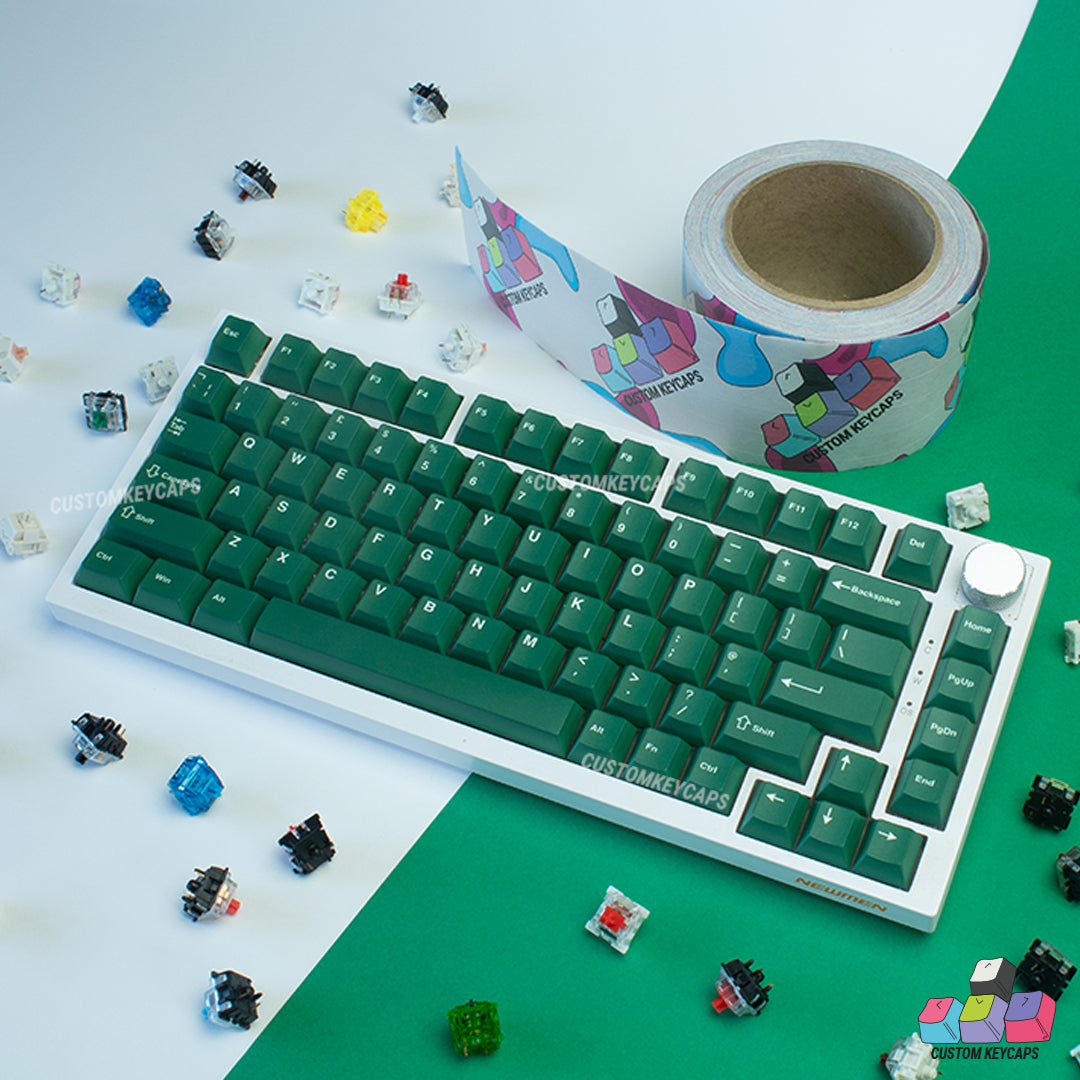 ISOUK // Dark Green Keycaps