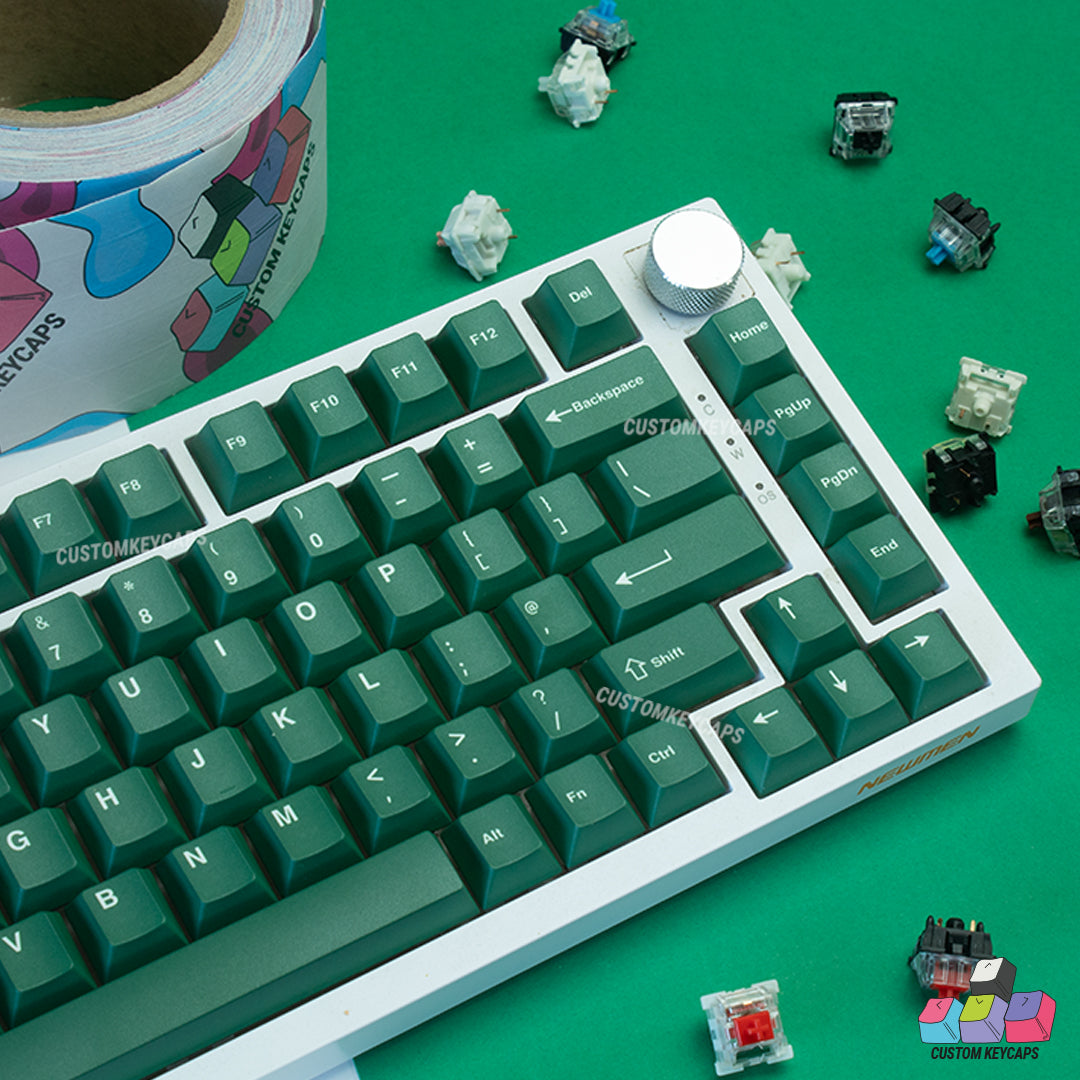 ISOUK // Dark Green Keycaps