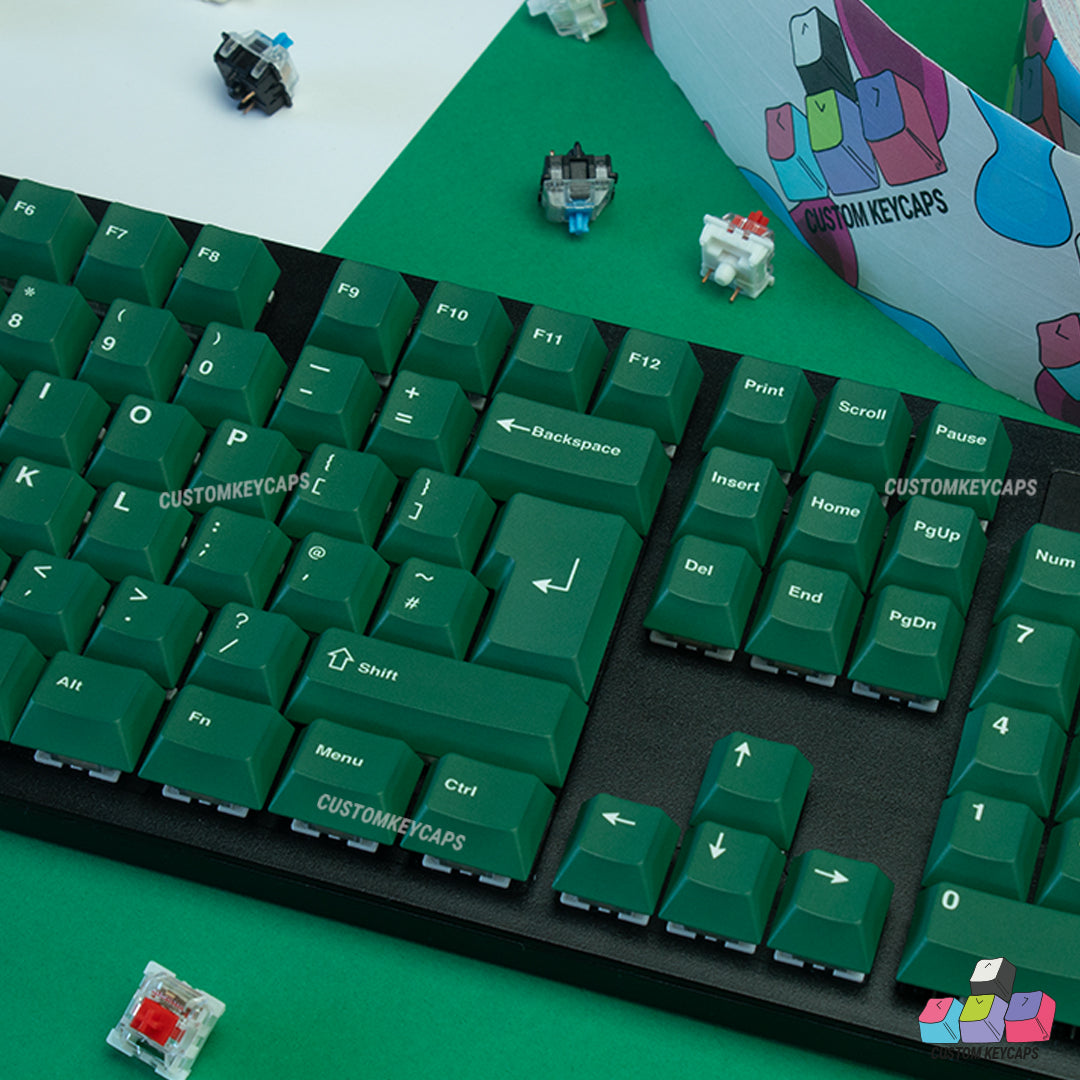 ISOUK // Dark Green Keycaps