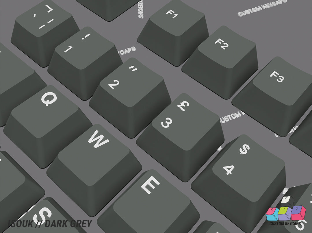ISOUK // Dark Grey Keycaps