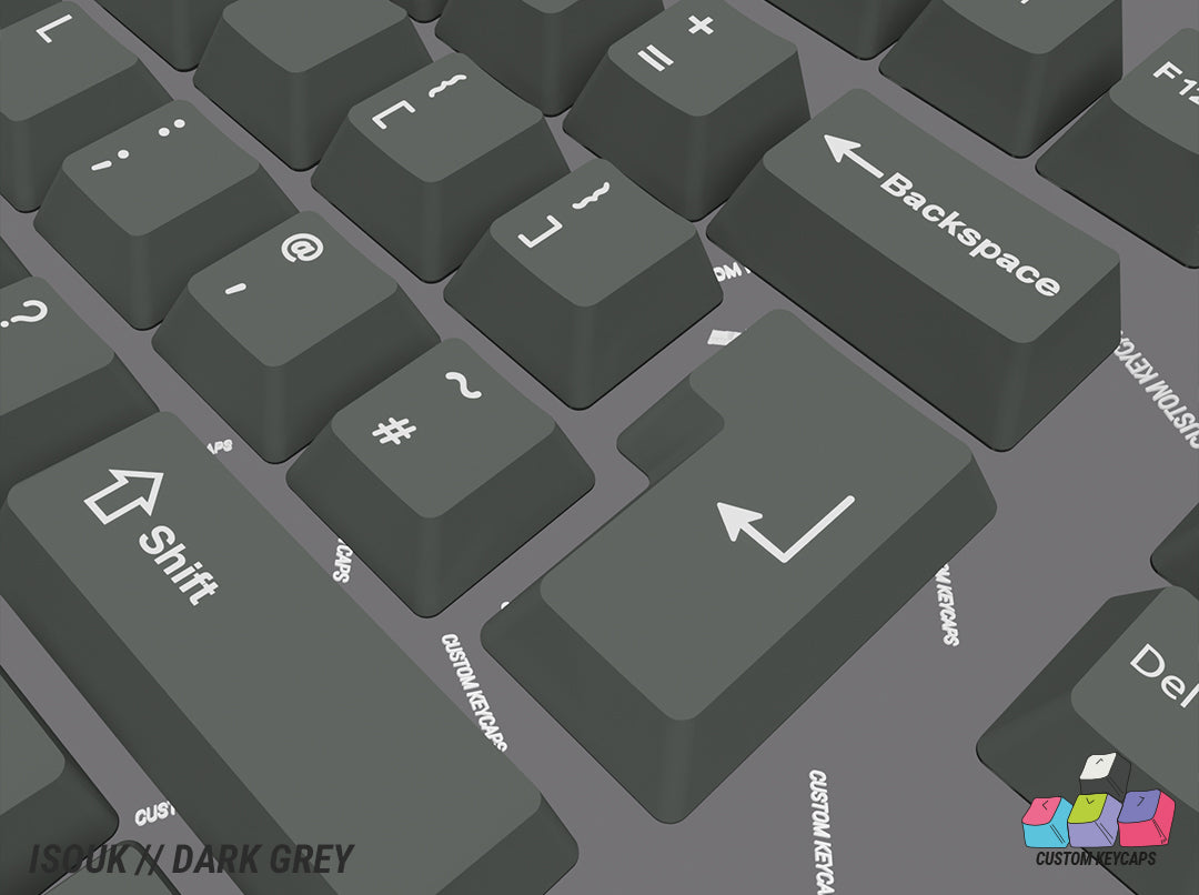 ISOUK // Dark Grey Keycaps