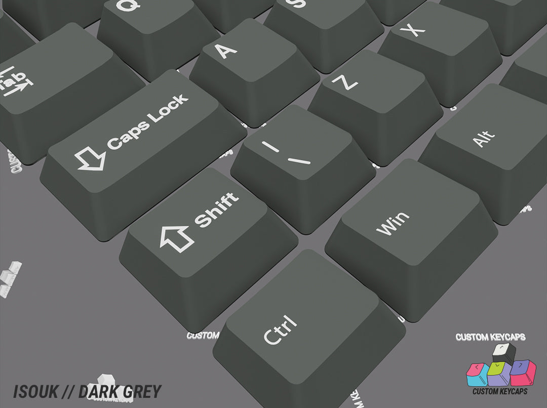 ISOUK // Dark Grey Keycaps