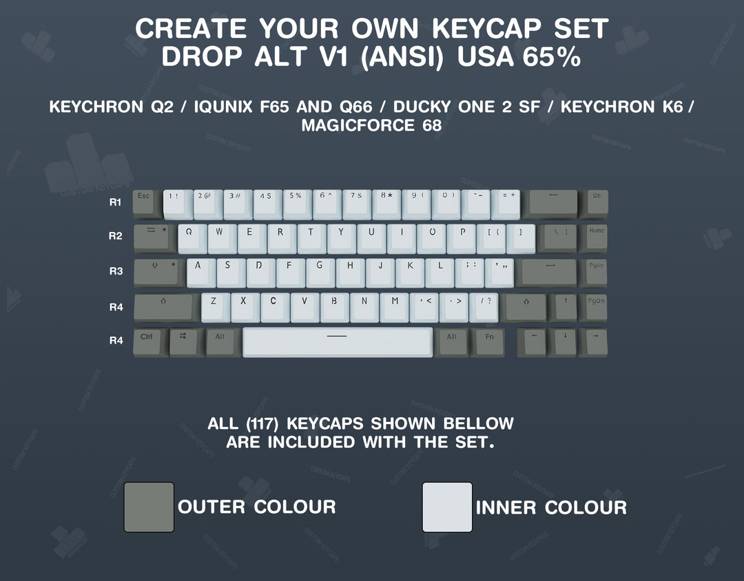 Create Drop Keycaps Create Your Own Drop Alt V1 Keycap Set – Custom Keycaps UK