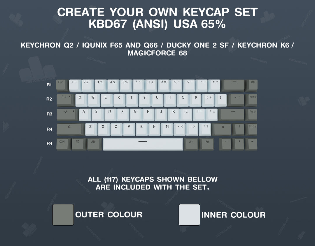 Create Your Own KBD67 Lite R3 Keycap Set