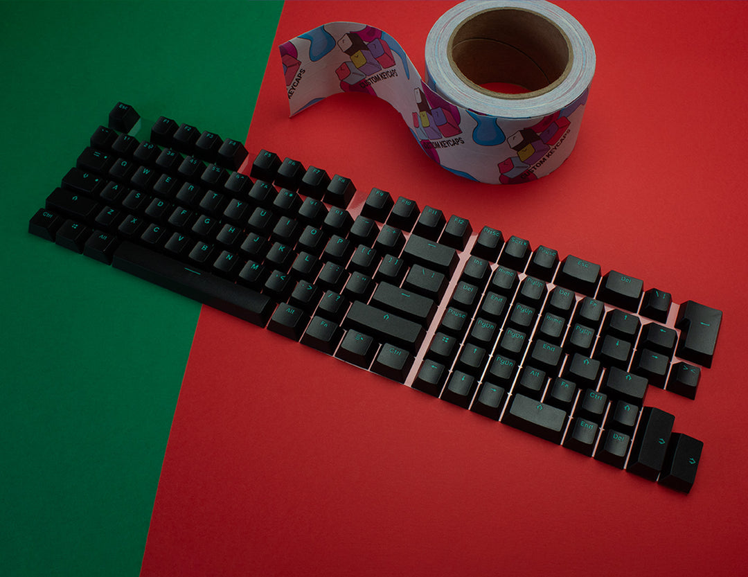 KL Black - Cyan Legends PBT Keycaps