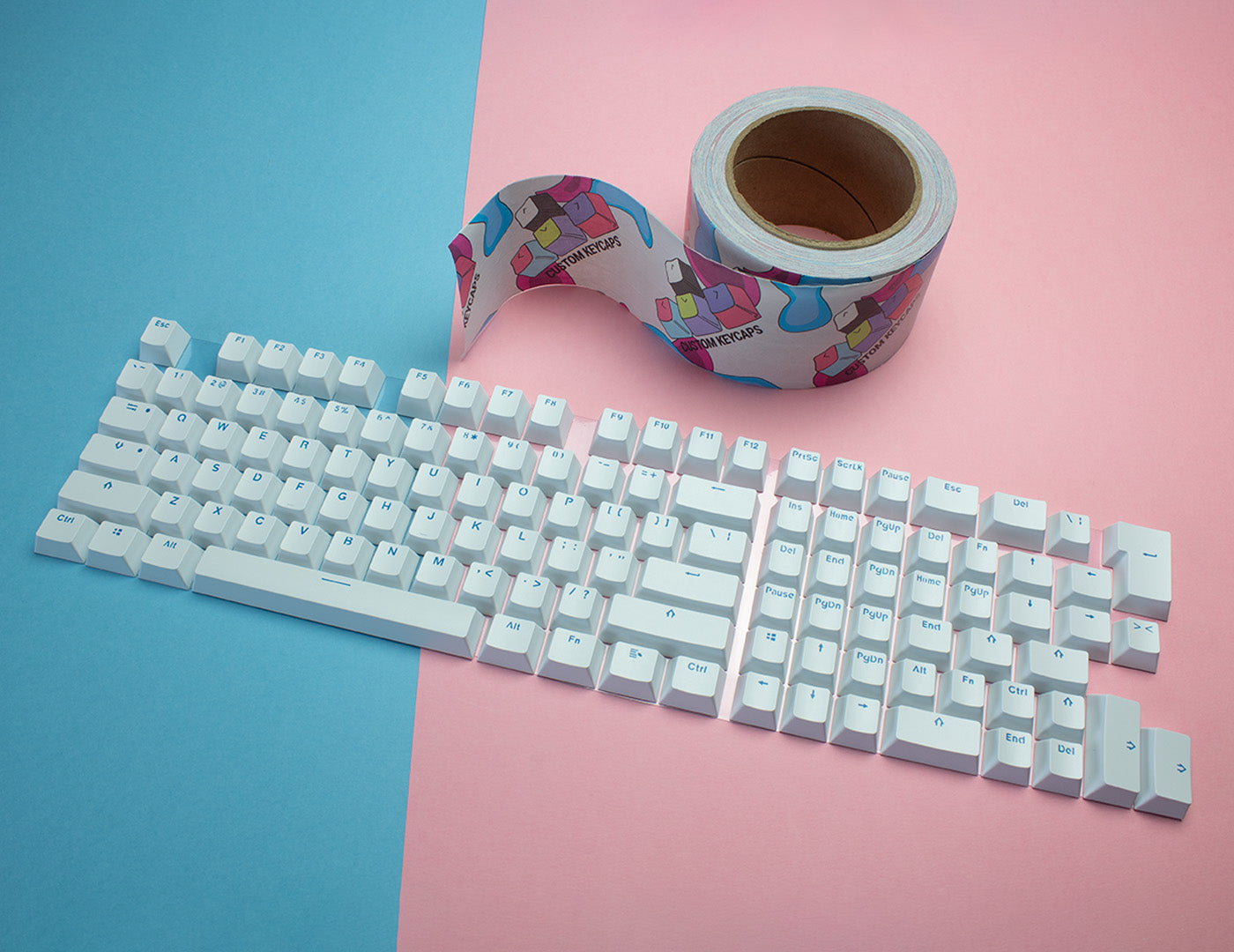 KL White - Blue Legends PBT Keycaps – Custom Keycaps UK