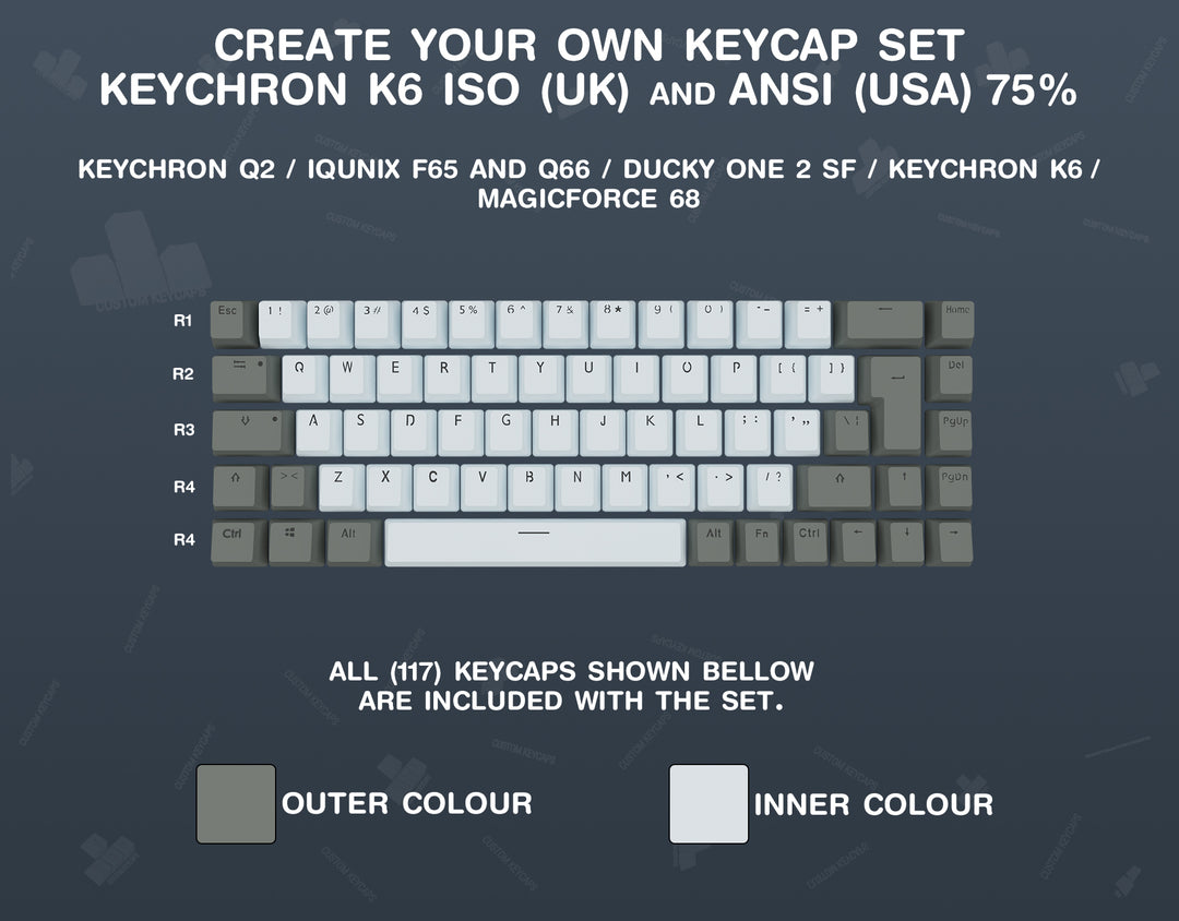 Create Your Own Keychron K6 Keycap Set