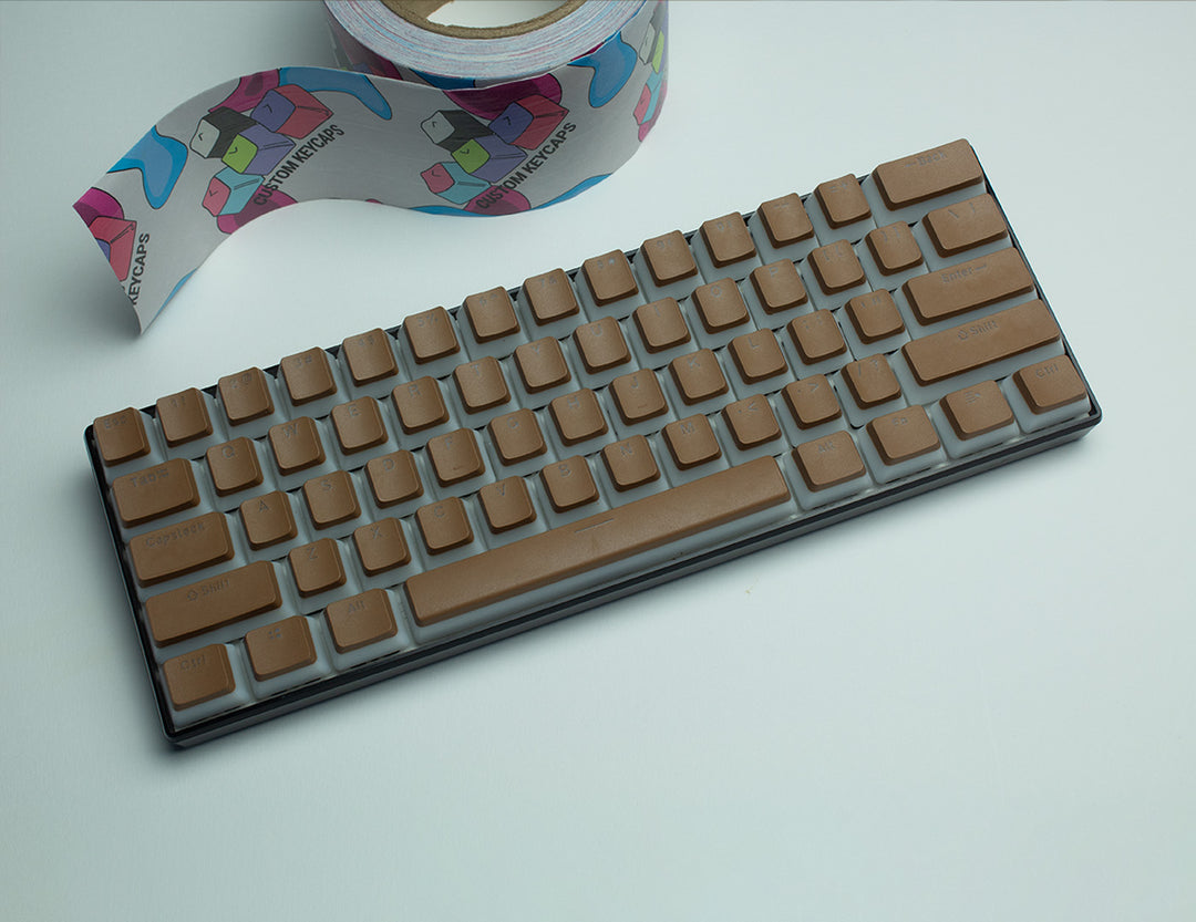 Light Brown Pudding PBT Keycaps