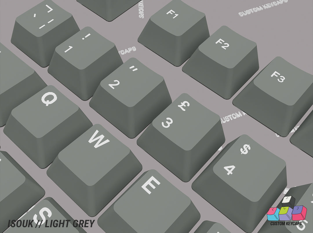 ISOUK // Light Grey Keycaps