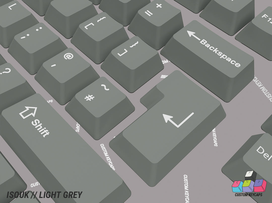 ISOUK // Light Grey Keycaps