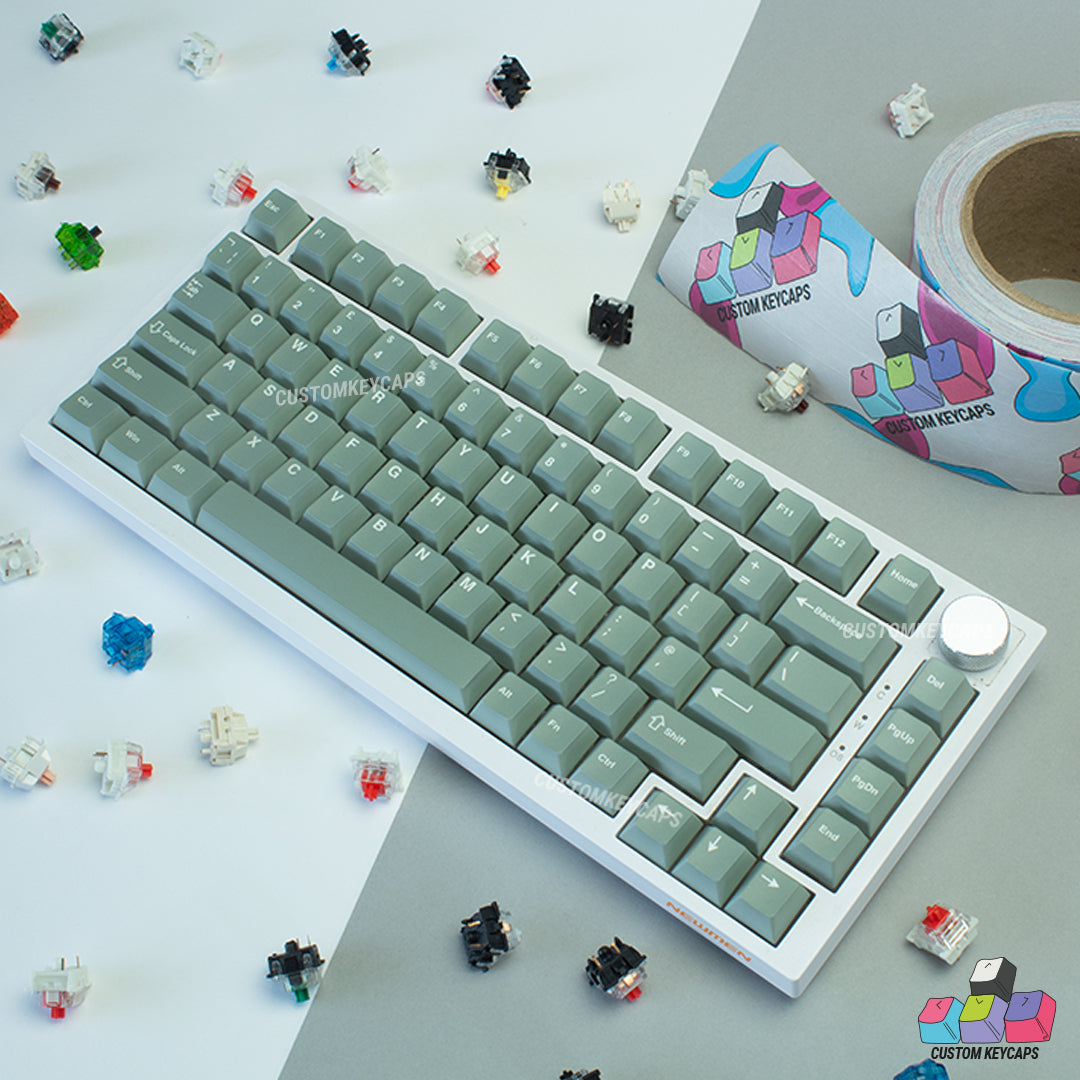 ISOUK // Light Grey Keycaps