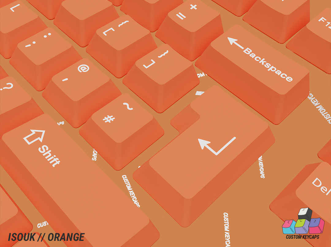 ISOUK // Orange Keycaps