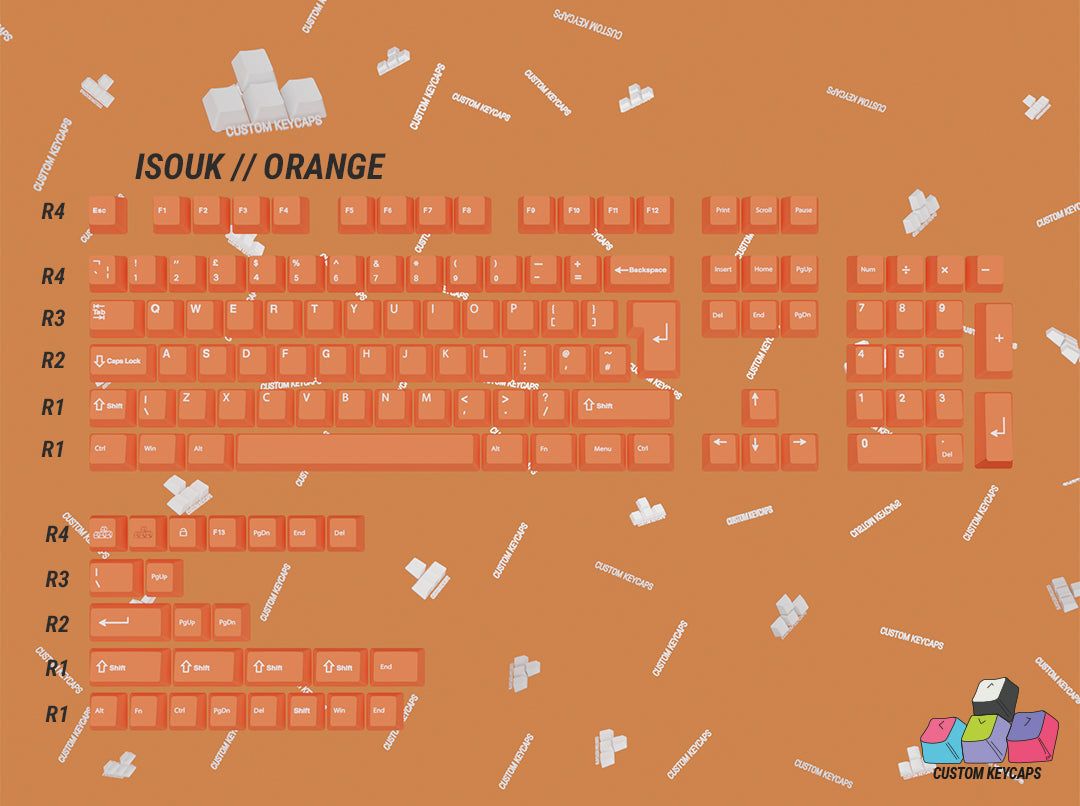 ISOUK // Orange Keycaps