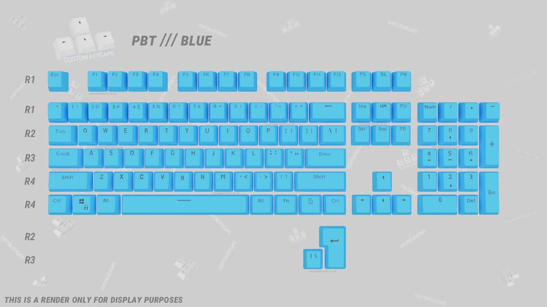 Light Blue PBT Keycaps