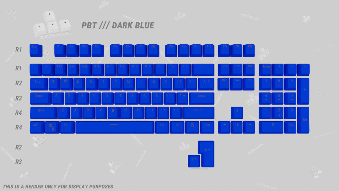 Dark Blue PBT Keycaps