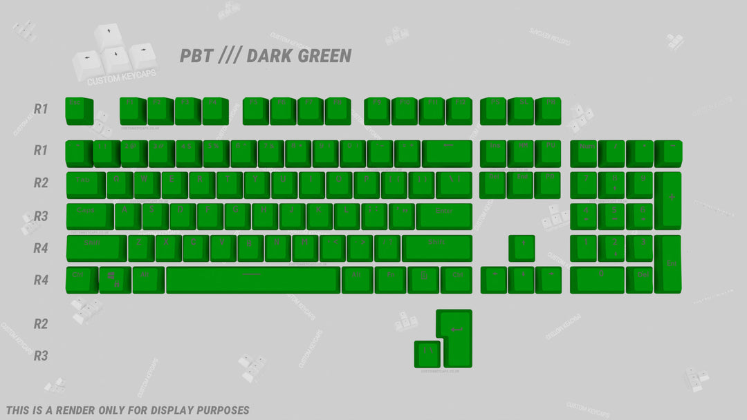 Dark Green PBT Keycaps