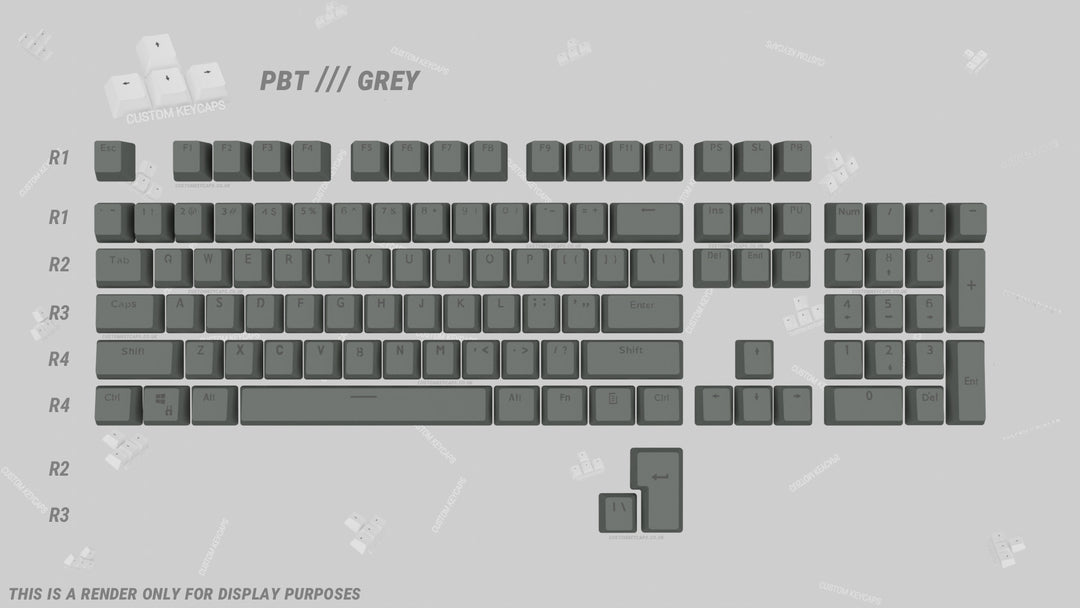 Grey PBT Keycaps