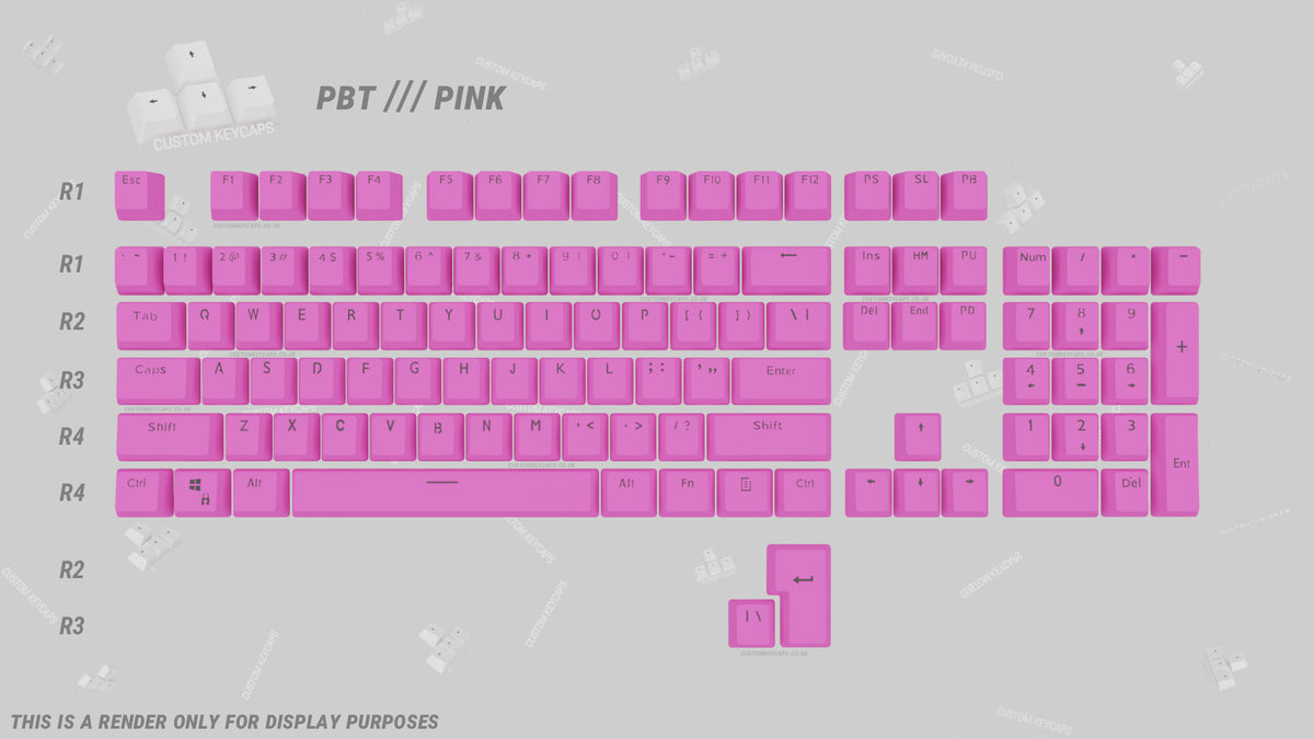 Pink PBT Keycaps – Custom Keycaps UK