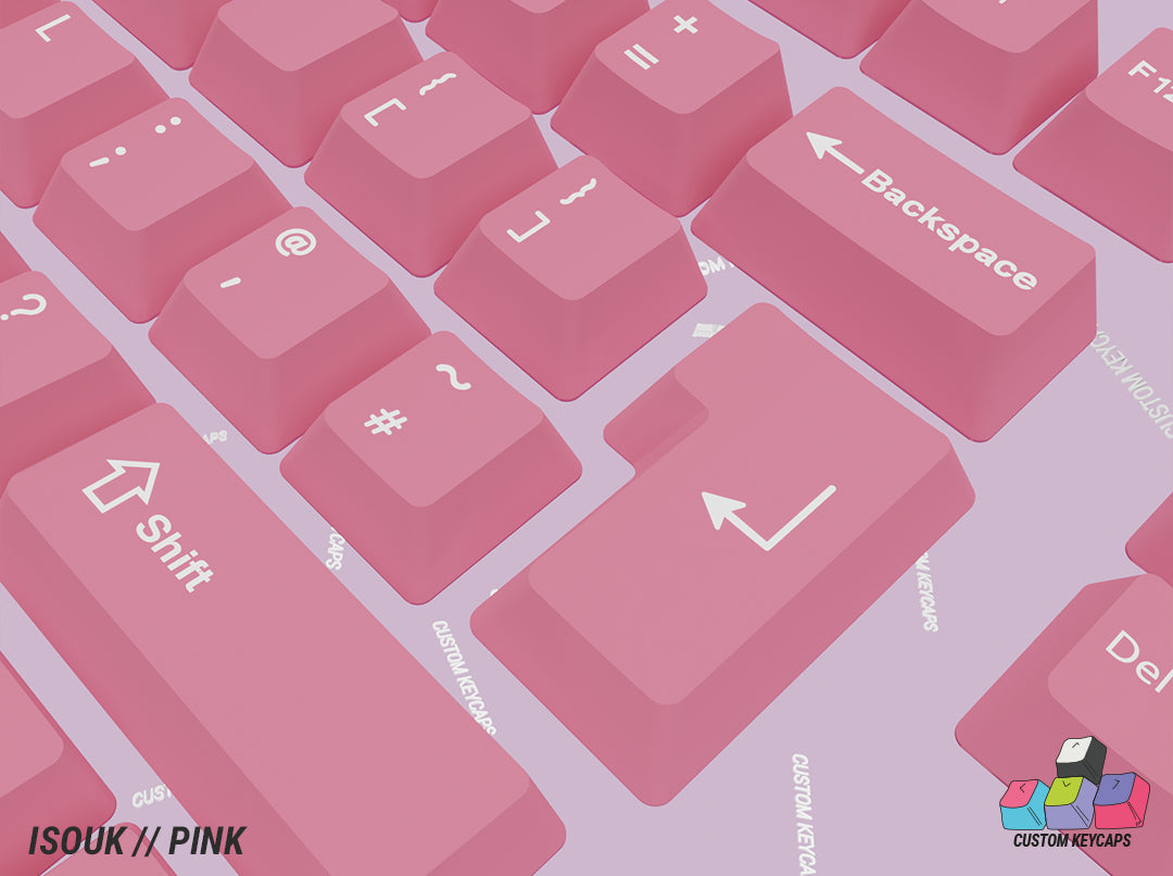 ISOUK // Pink Keycaps