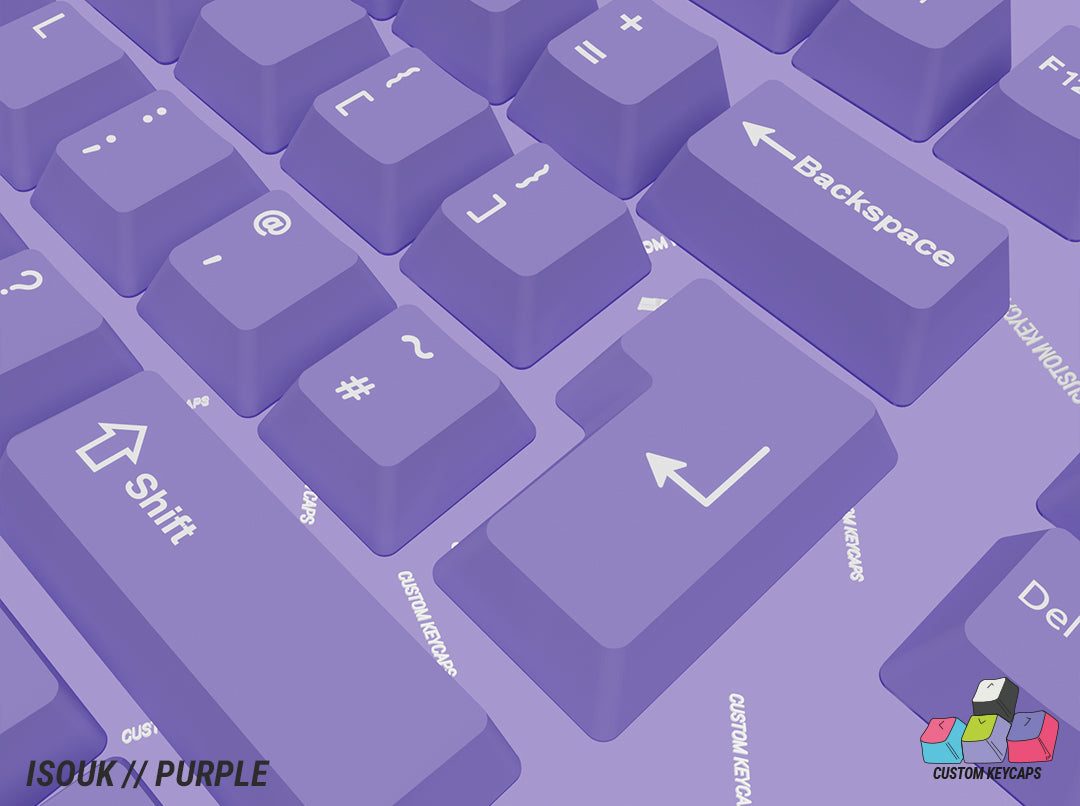 ISOUK // Purple Keycaps