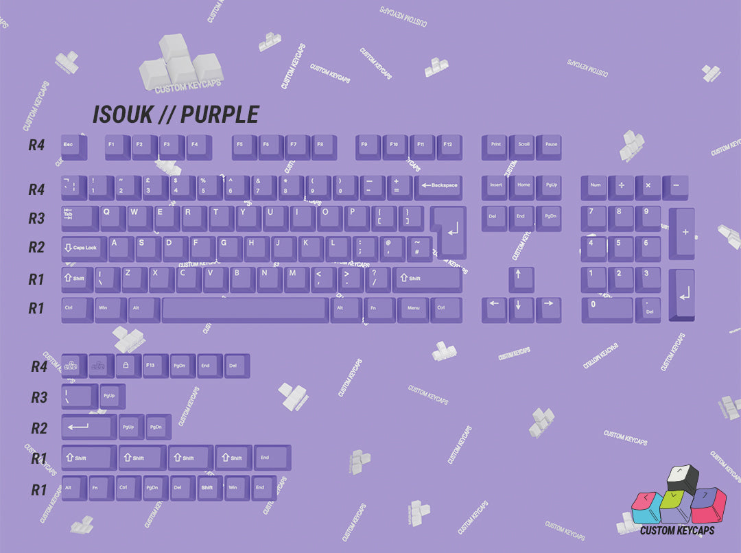 ISOUK // Purple Keycaps
