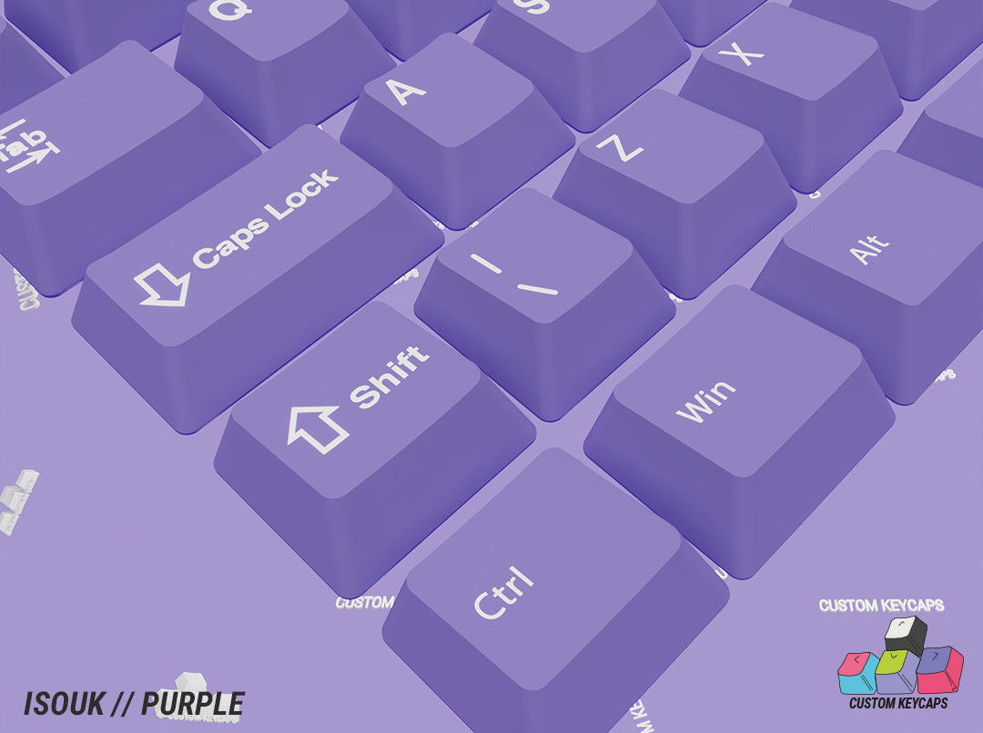 ISOUK // Purple Keycaps