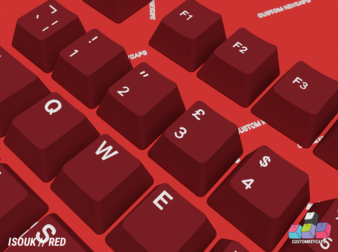ISOUK // Red Keycaps