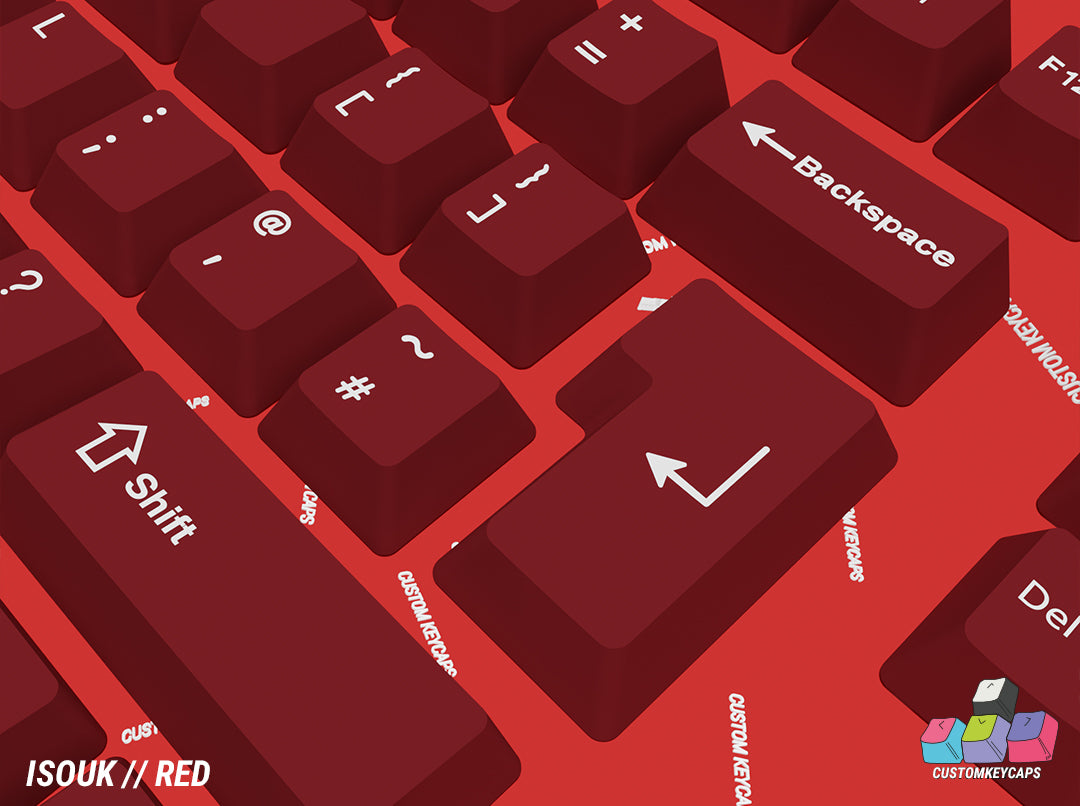 ISOUK // Red Keycaps