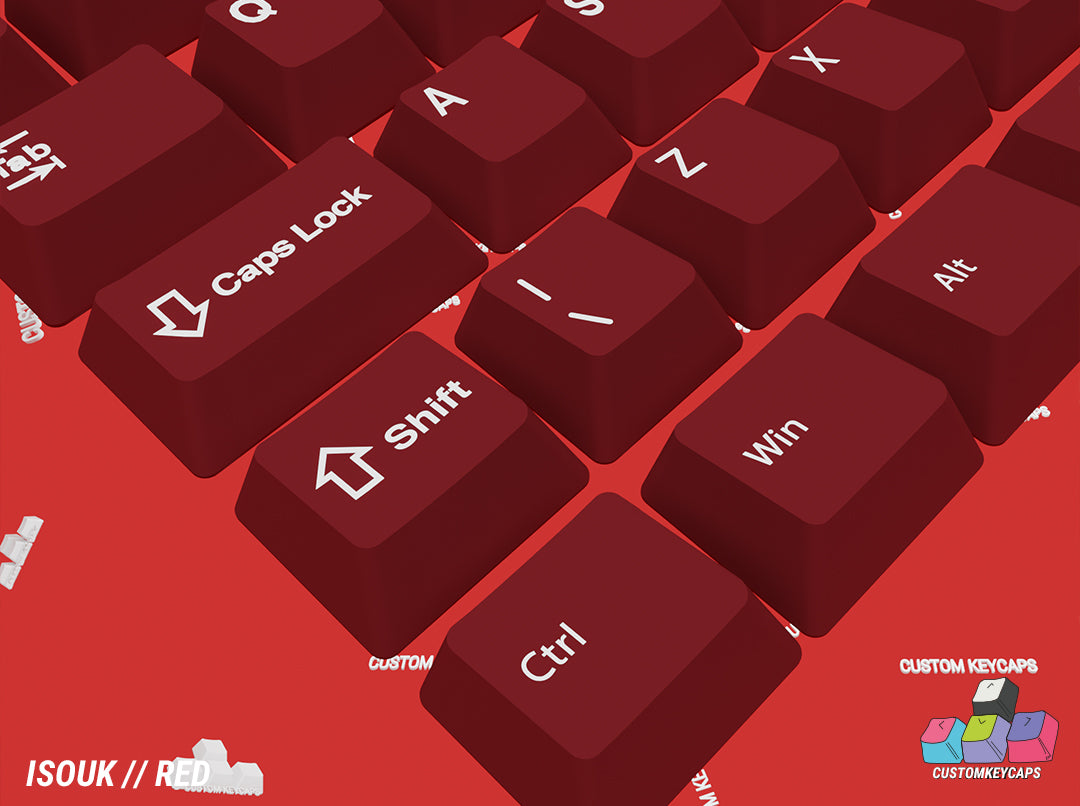 ISOUK // Red Keycaps