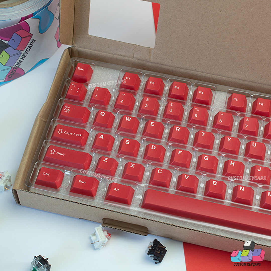 ISOUK // Red Keycaps